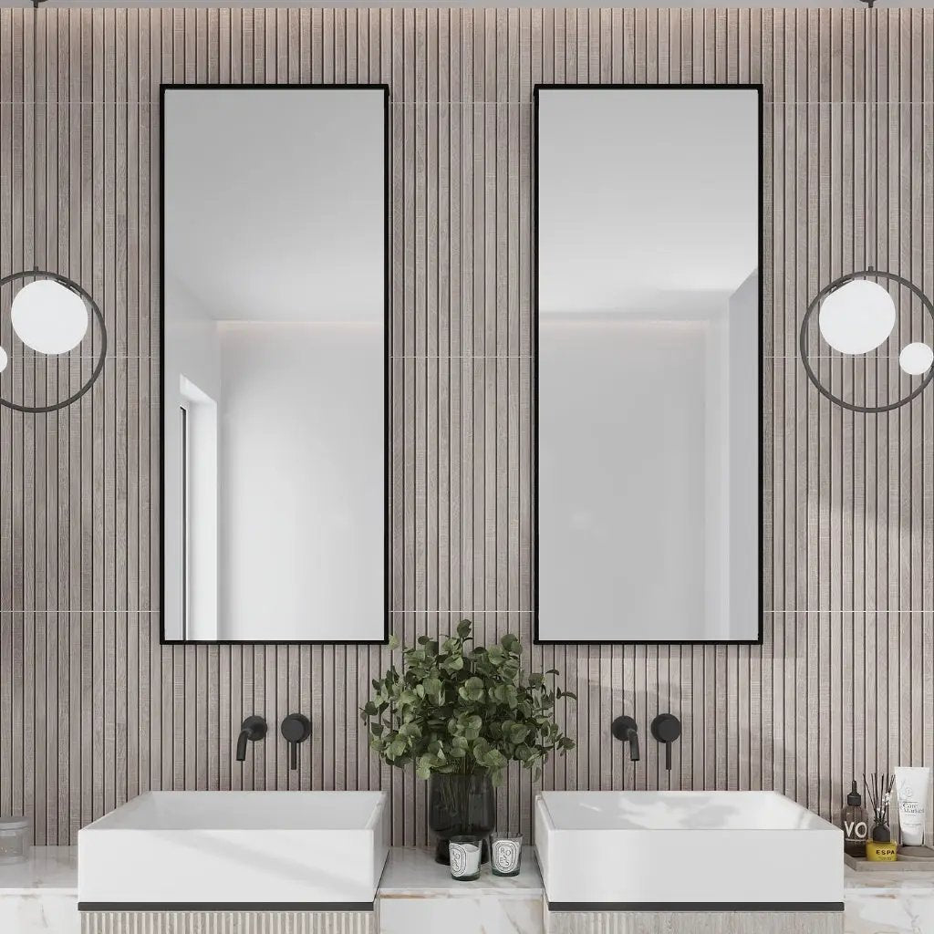 Gray 24x48 Matte Porcelain Deco Tile (2 pack,15.49 sq ft/case) by Apollo Tile