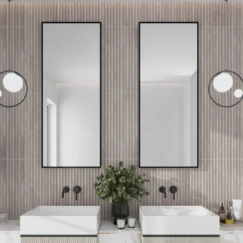 Gray 24x48 Matte Porcelain Deco Tile (2 pack,15.49 sq ft/case) by Apollo Tile