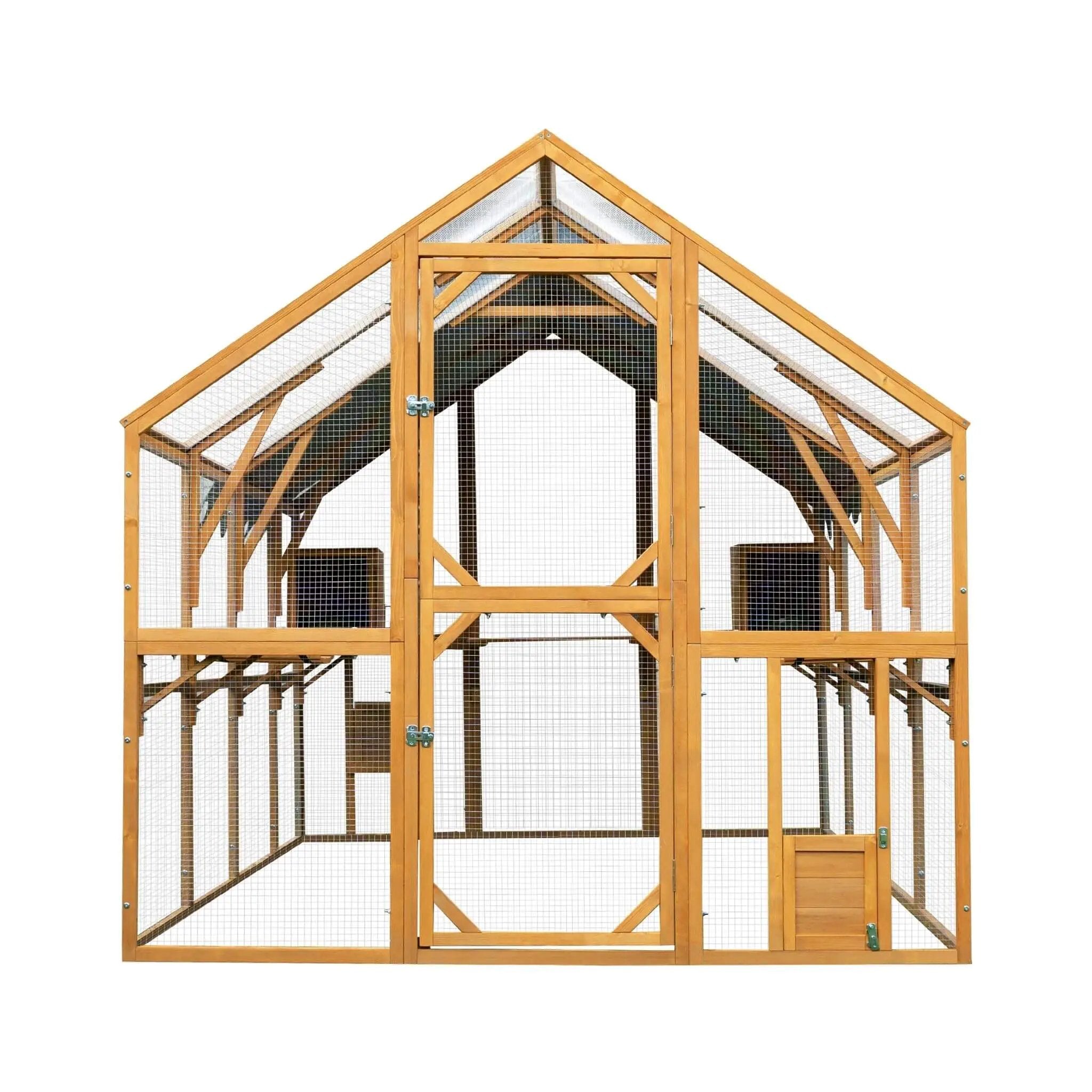 110-Inch Large Outdoor Kitten Playpen Chicken Coop With Waterproof Cover (SAK15370) by SAKSBY WHOLESALE