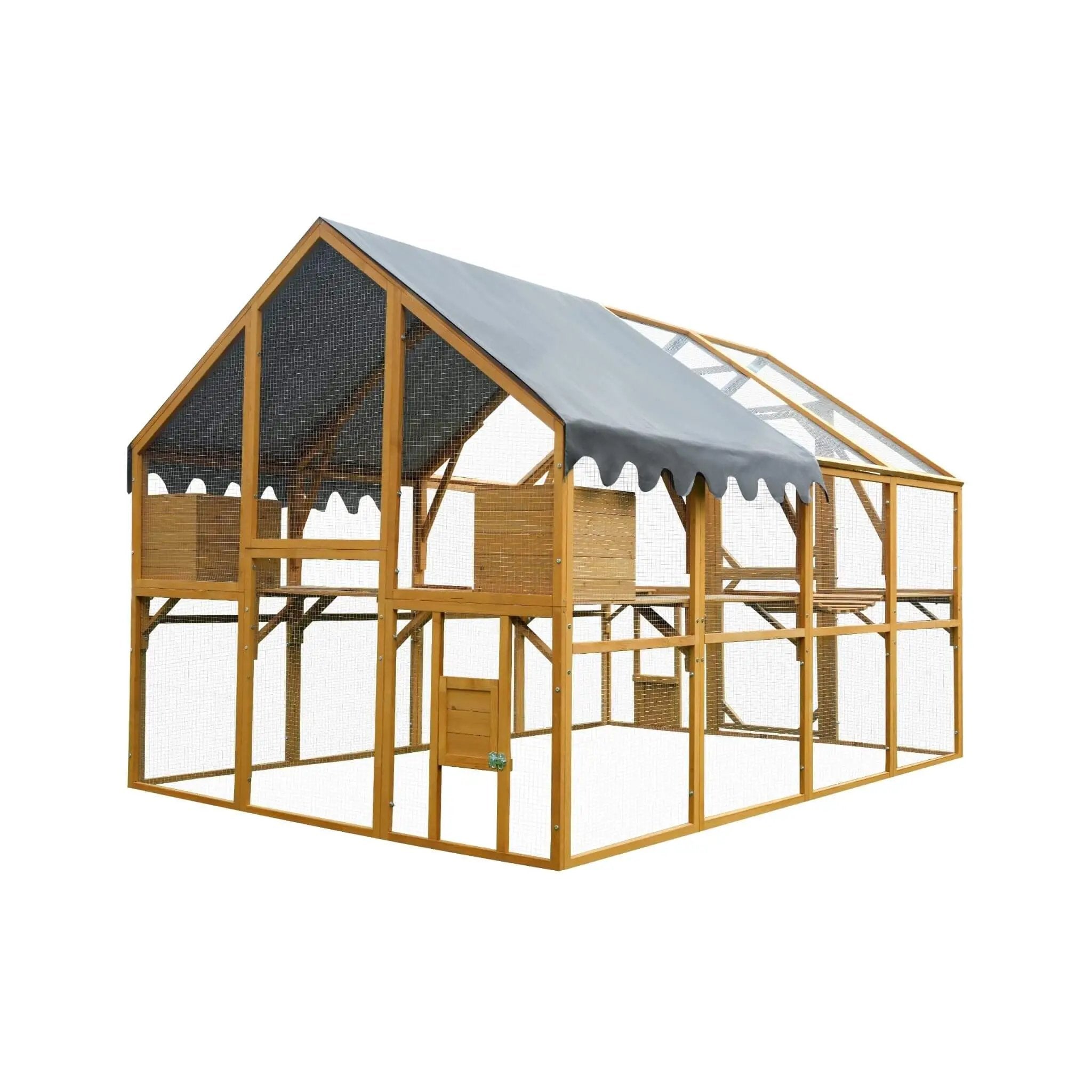 110-Inch Large Outdoor Kitten Playpen Chicken Coop With Waterproof Cover (SAK15370) by SAKSBY WHOLESALE