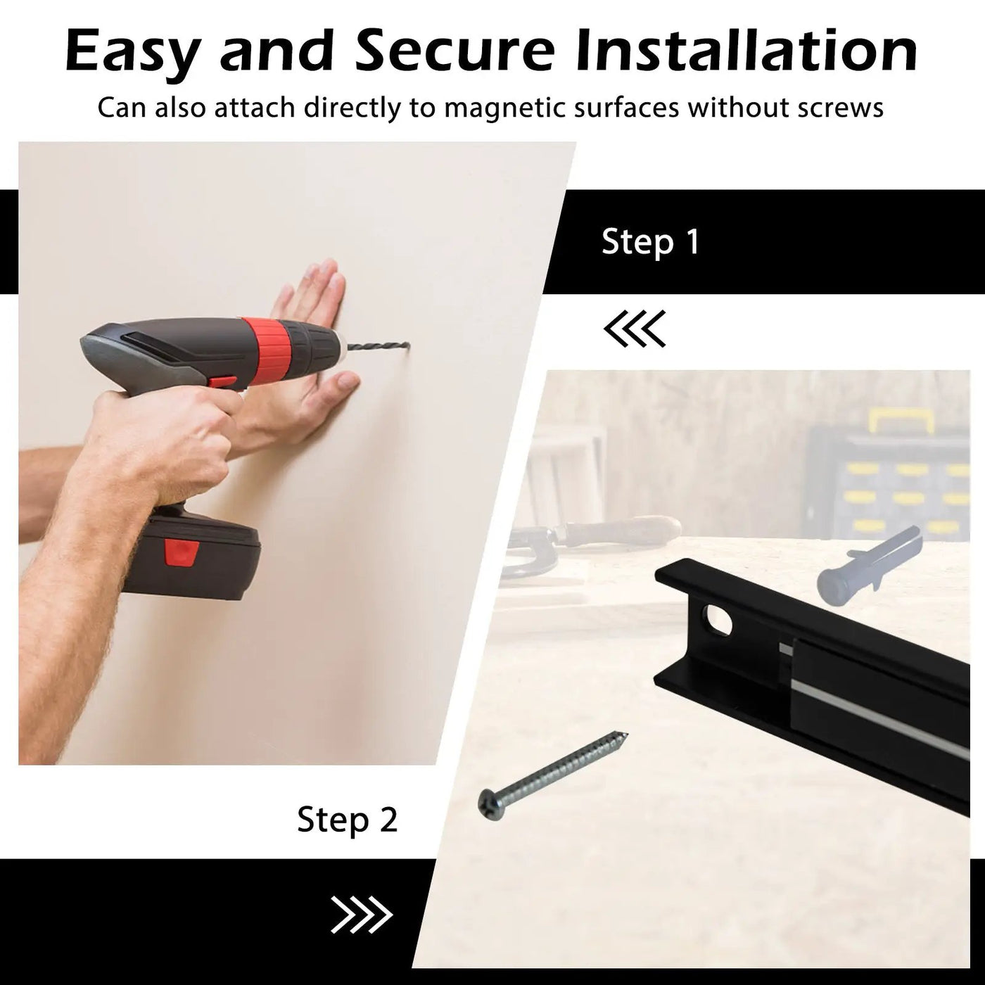18 Inch Magnetic Tool Holder Strip with Mounting Screws by DirectDeals