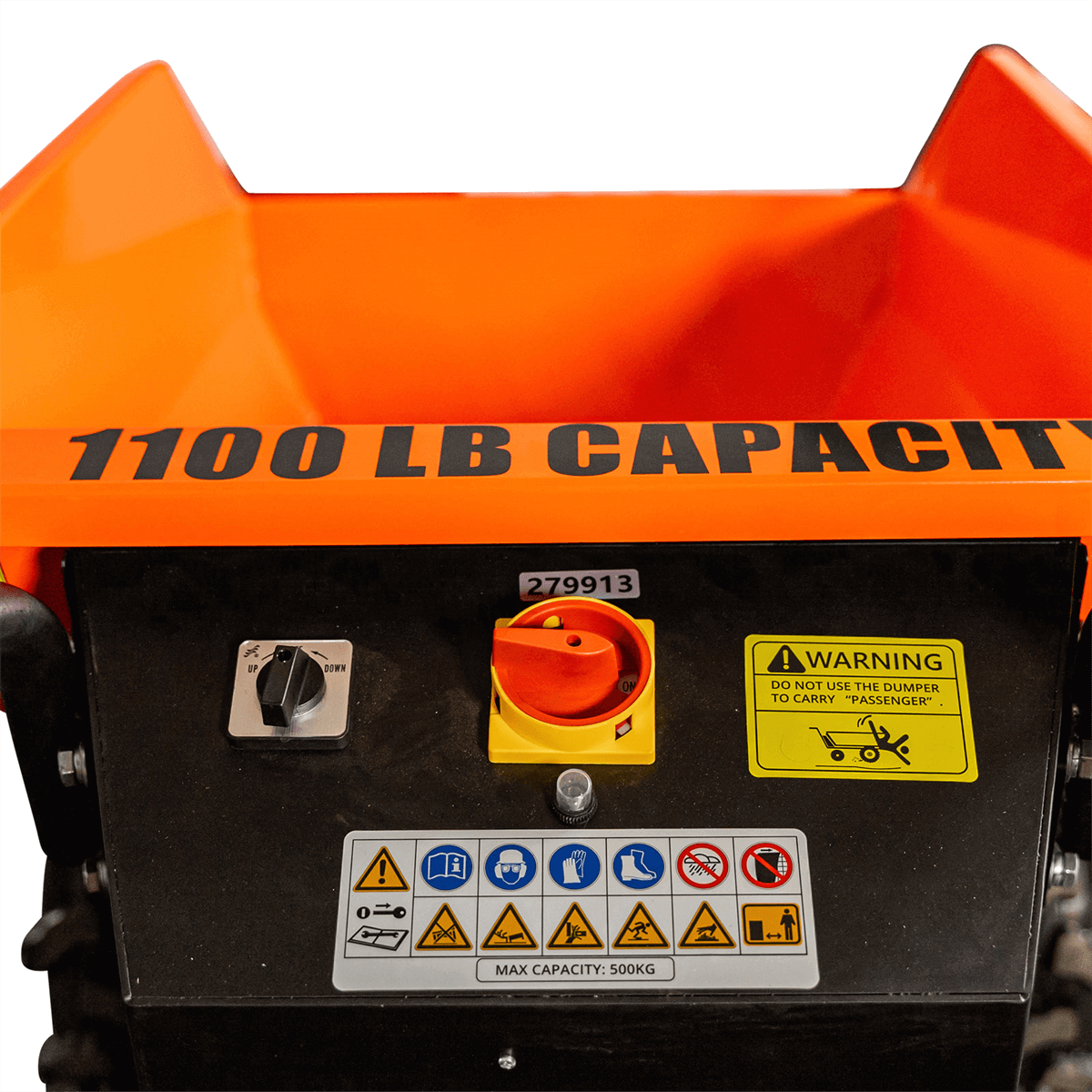1100 Lb 48V Electric Hydraulic Dump Cart by Chery Industrial