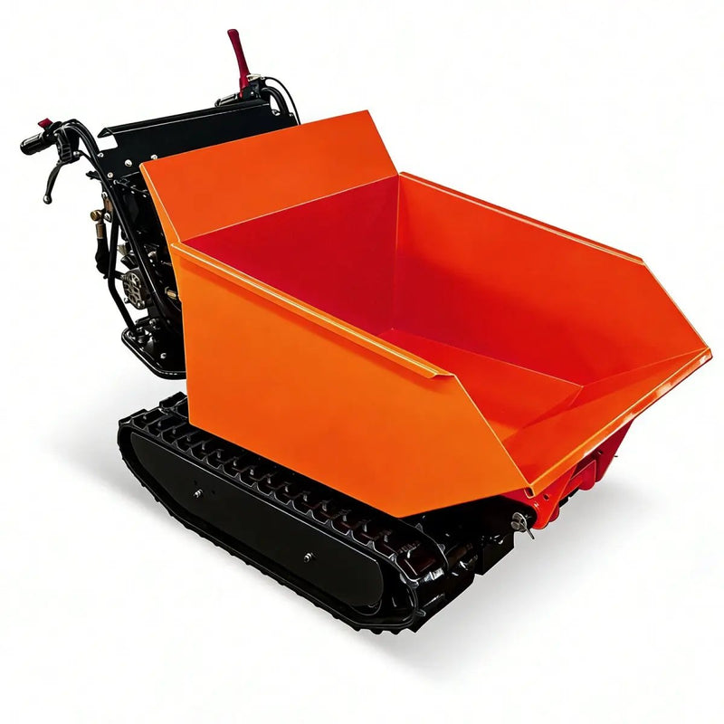 1100lbs Capacity 10HP Gas Powered Track Mini Dumper by Chery Industrial