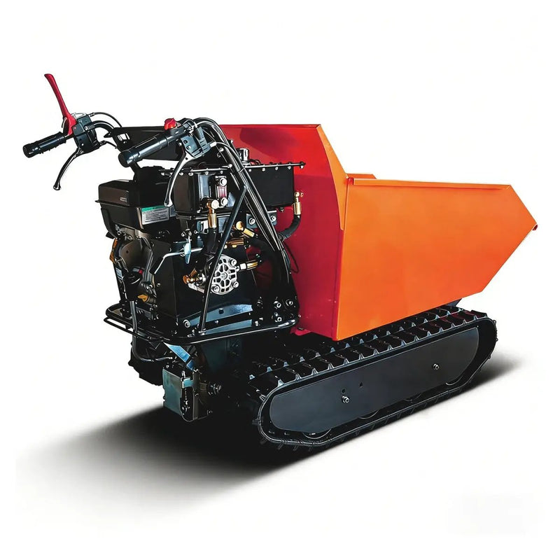 1100lbs Capacity 10HP Gas Powered Track Mini Dumper by Chery Industrial