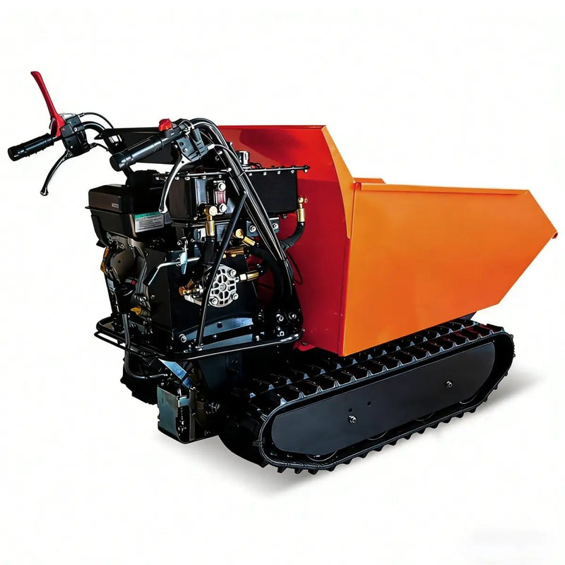 1100lbs Capacity 10HP Gas Powered Track Mini Dumper by Chery Industrial