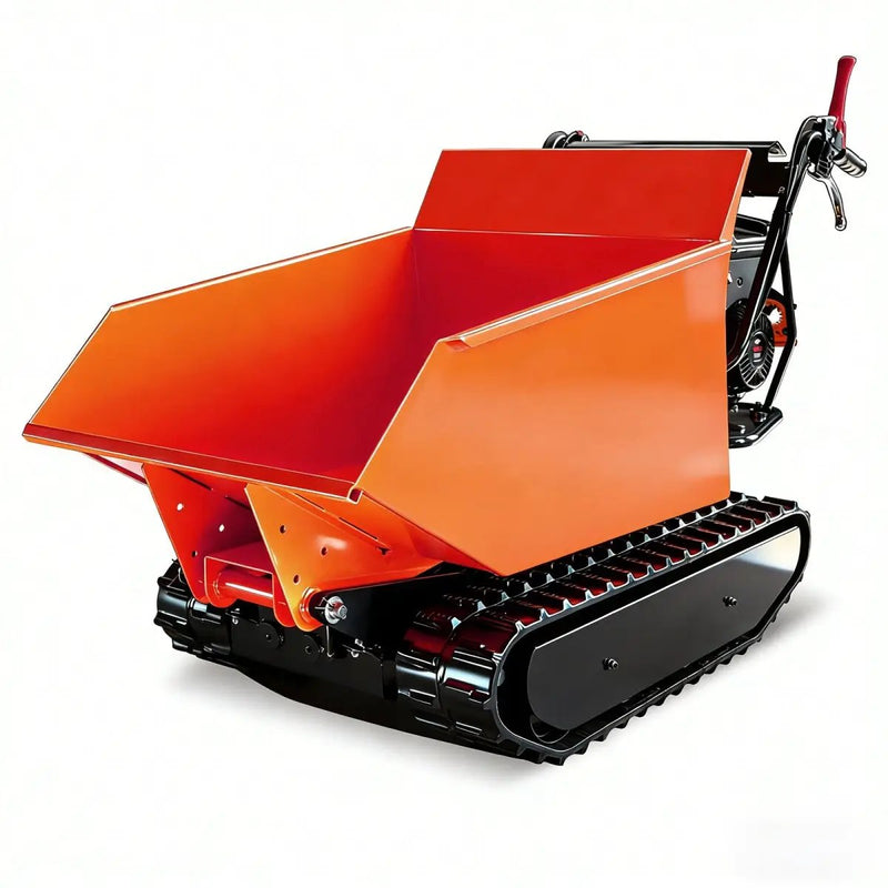 1100lbs Capacity 10HP Gas Powered Track Mini Dumper by Chery Industrial