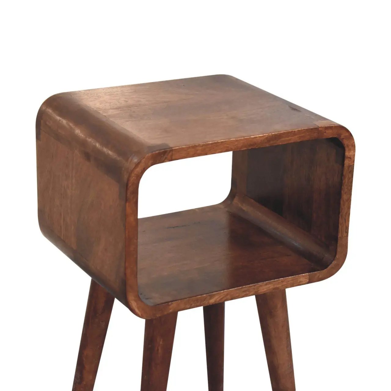 Minimalist Open Curved Nightstand by Unique Piece Furniture