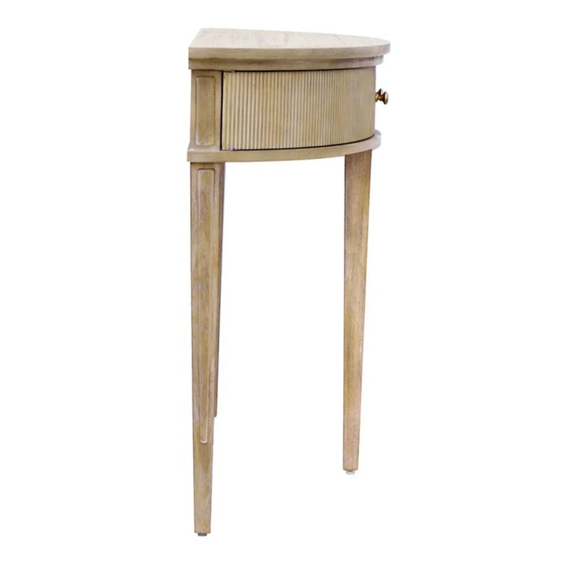 Vintage Inspired Storage Console Table With Fluted Doors by Unique Piece Furniture