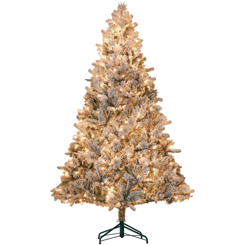 HOMCOM 7.5 ft Pre-Lit Artificial Christmas Tree by HouseOfZazla