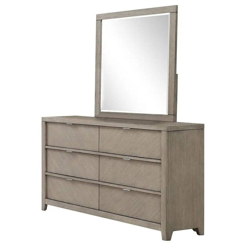 6 Drawer Dresser - Light Gray by Unique Piece Furniture
