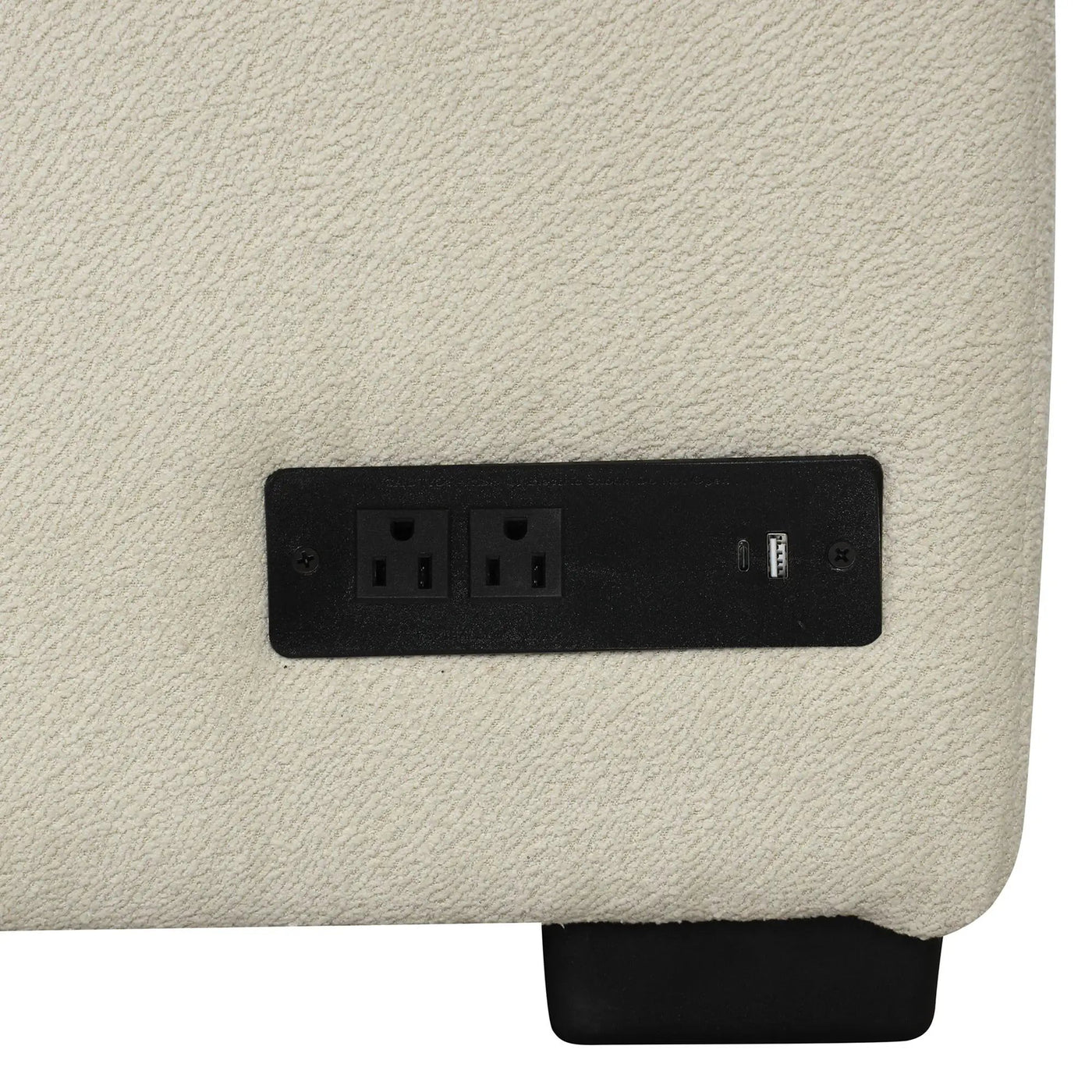 L-Shaped Sectional Pull Out Sofa Bed Sleeper Sofa With Two USB Ports, Two Power Sockets And A Movable Storage Ottoman by HouseOfZazla