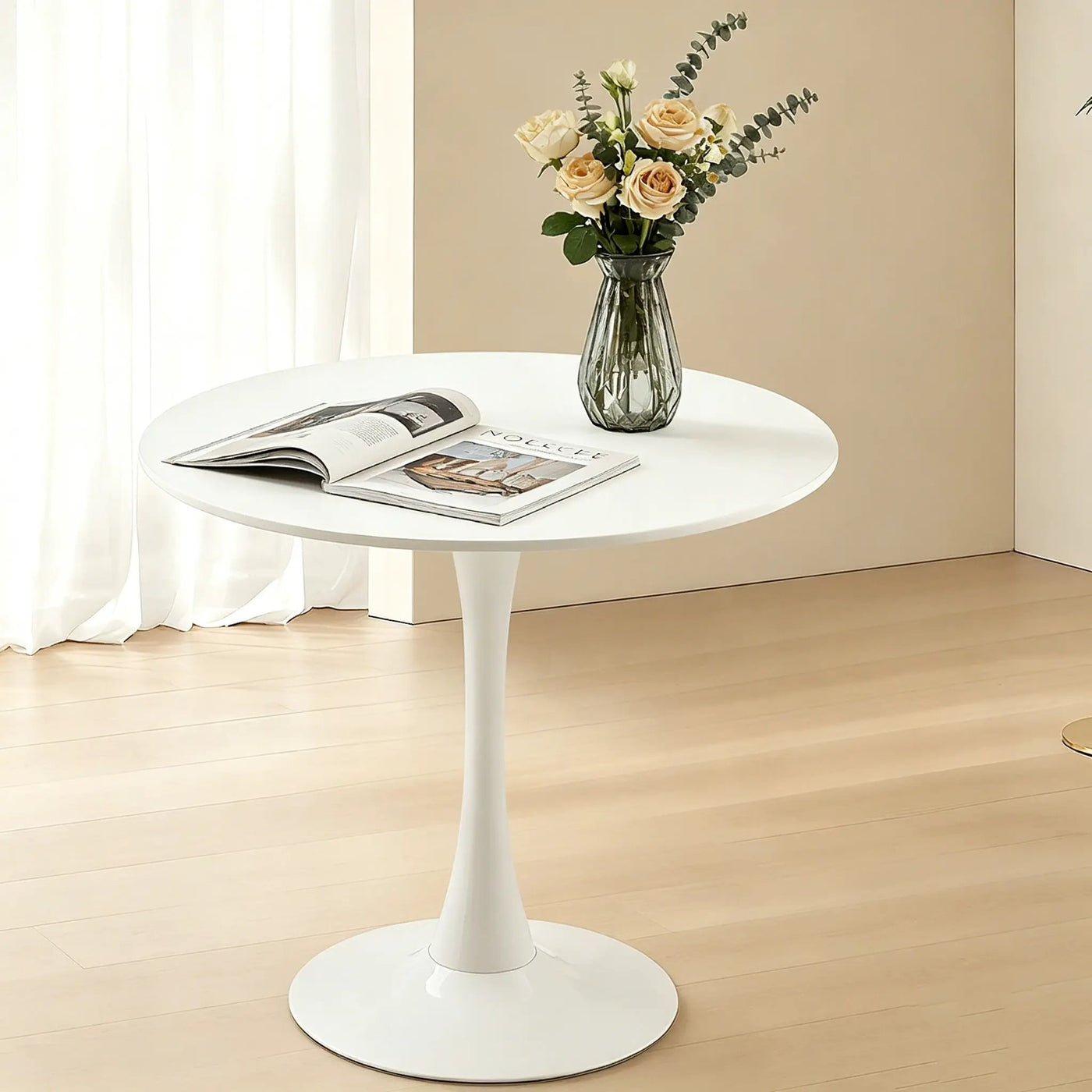 Round Dining Table With Tulip Style Base by HouseOfZazla