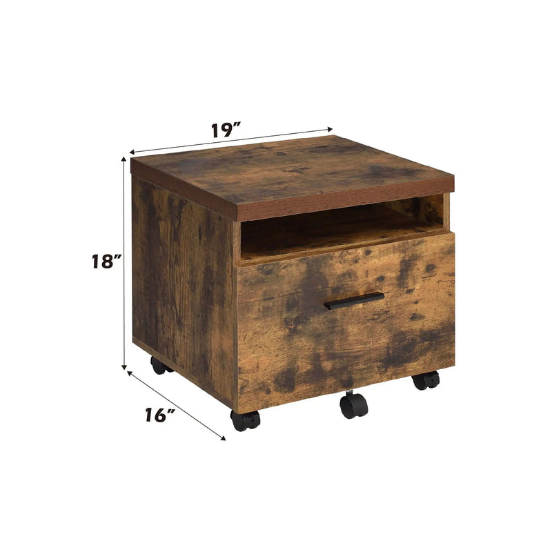 Bob - File Cabinet - Weathered Oak / Black by HouseOfZazla