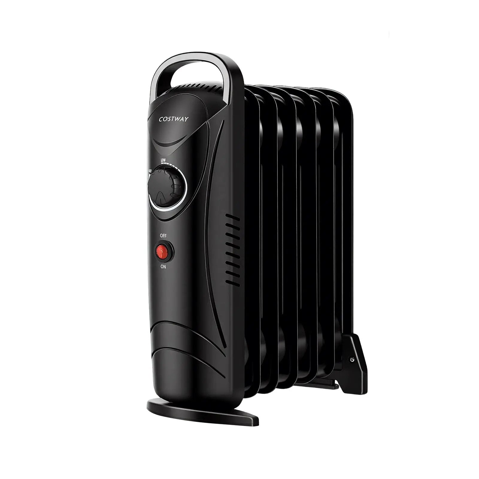 700W Electric Oil Filled Radiator Heater with Adjustable Thermostat by DirectDeals