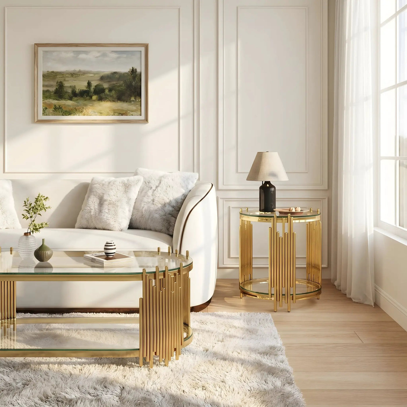 Modern Luxury Coffee Table and Side Table Set by HouseOfZazla