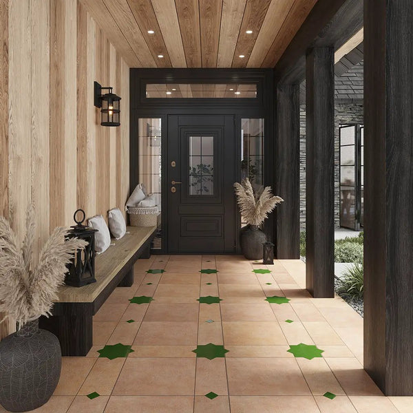 Deep Forest Green 2x2 Glossy Square Porcelain Tile (50 pack, 0.86 sq ft/case)