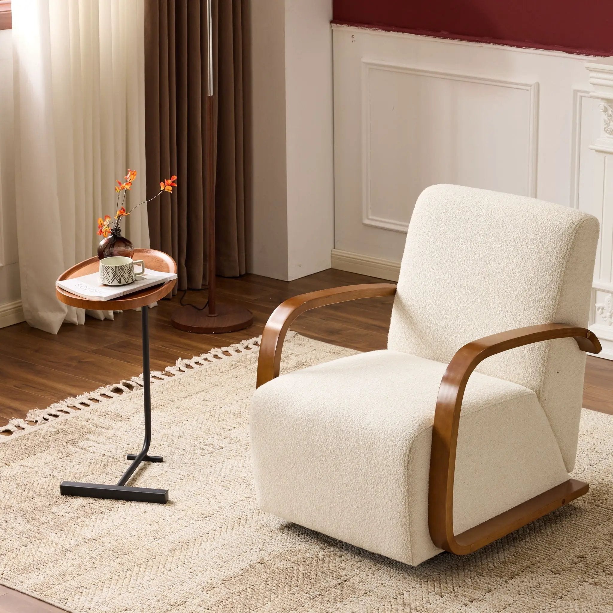 Swivel Accent Rotatable Ergonomic Single Chair For Living Room by HouseOfZazla
