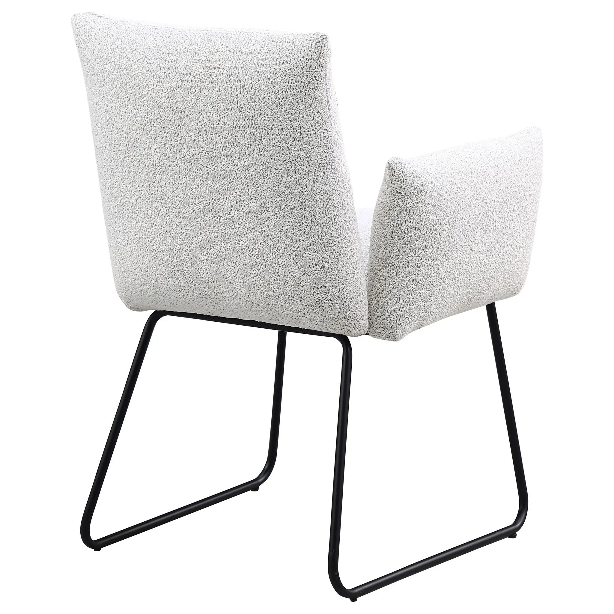 Donica - Upholstered Dining Arm Chair (Set of 2) - Light Gray by HouseOfZazla