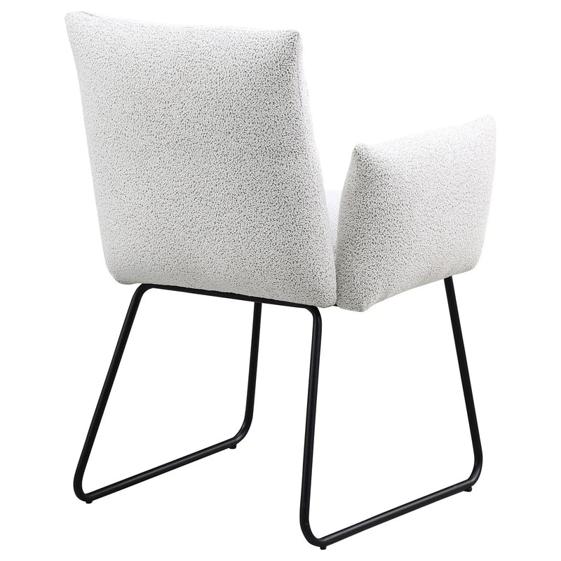 Donica - Upholstered Dining Arm Chair (Set of 2) - Light Gray by HouseOfZazla