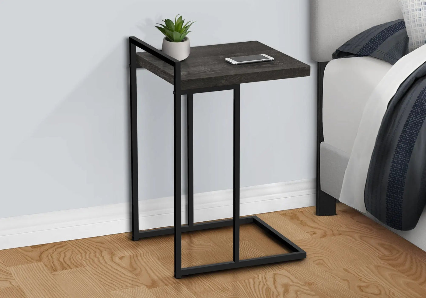 Accent Table, C - Shaped, Versatile by Unique Piece Furniture