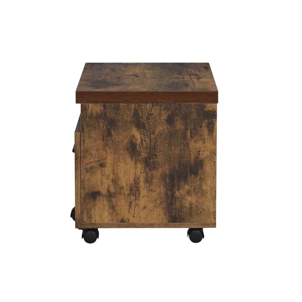 Bob - File Cabinet - Weathered Oak & Black by Unique Piece Furniture