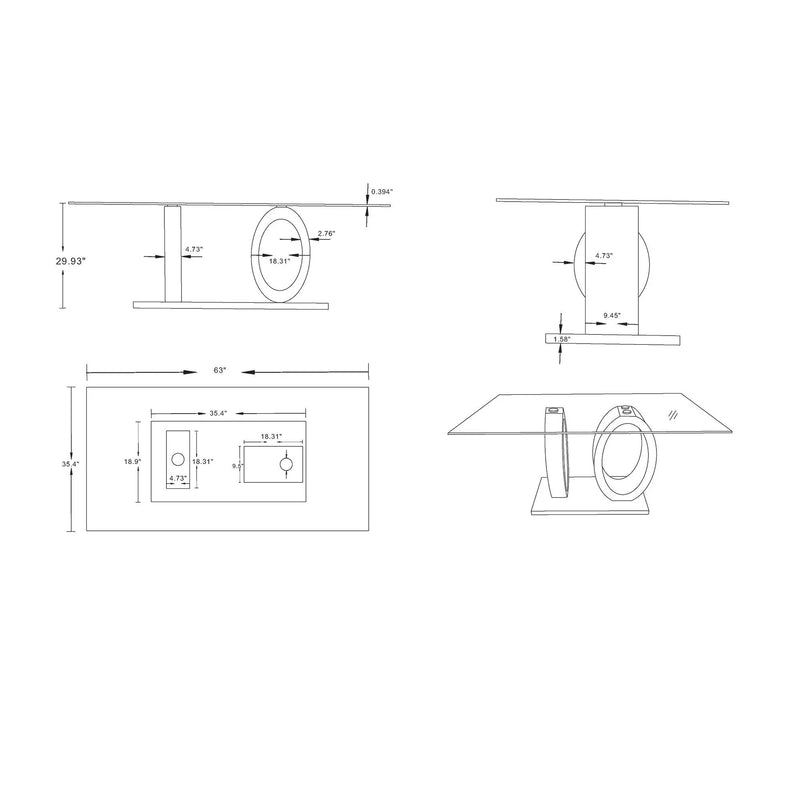 Royce - Dining Table Ecom by HouseOfZazla