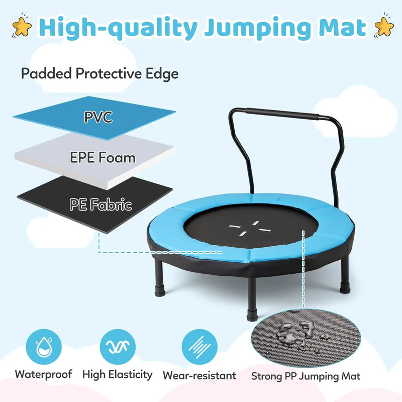 40 Inch Trampoline for Kids Indoor Outdoor Fitness Trampoline by DirectDeals
