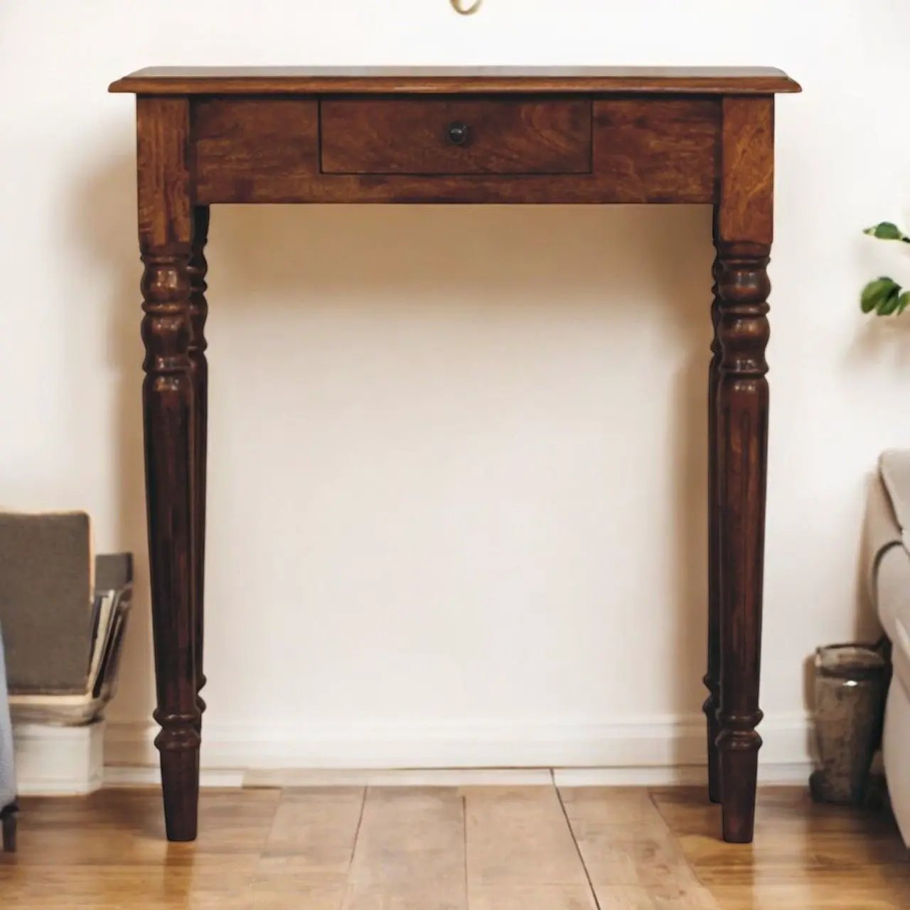 Turned Legs Drawer Console Table by HouseOfZazla