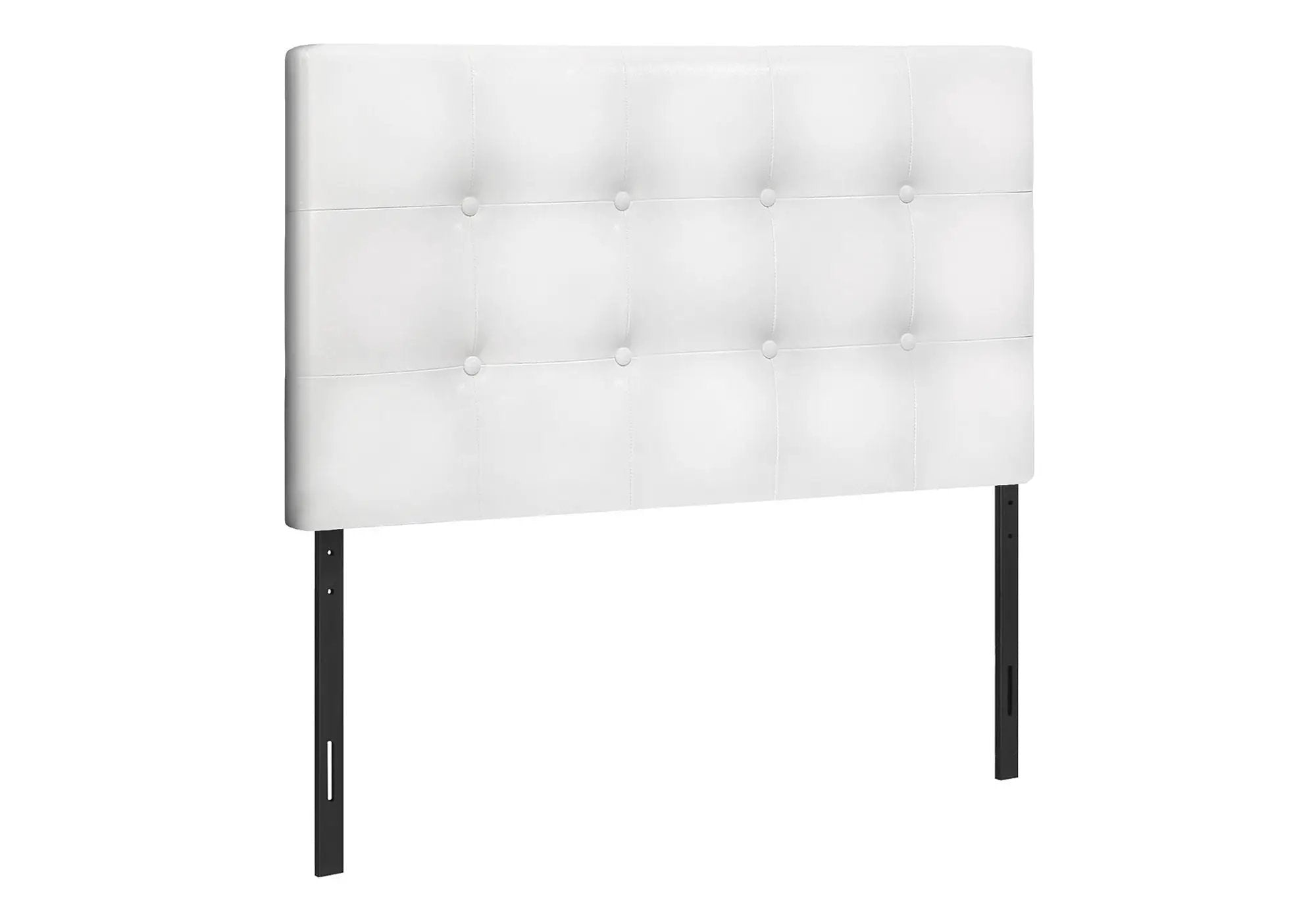 Twin Size Upholstered Bed Headboard - White, Transitional Style by HouseOfZazla