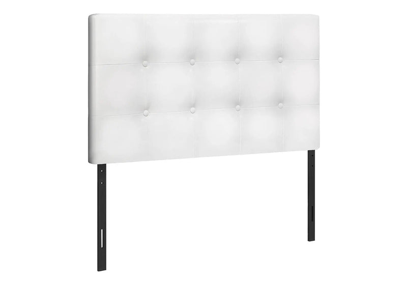 Twin Size Upholstered Bed Headboard - White, Transitional Style by HouseOfZazla