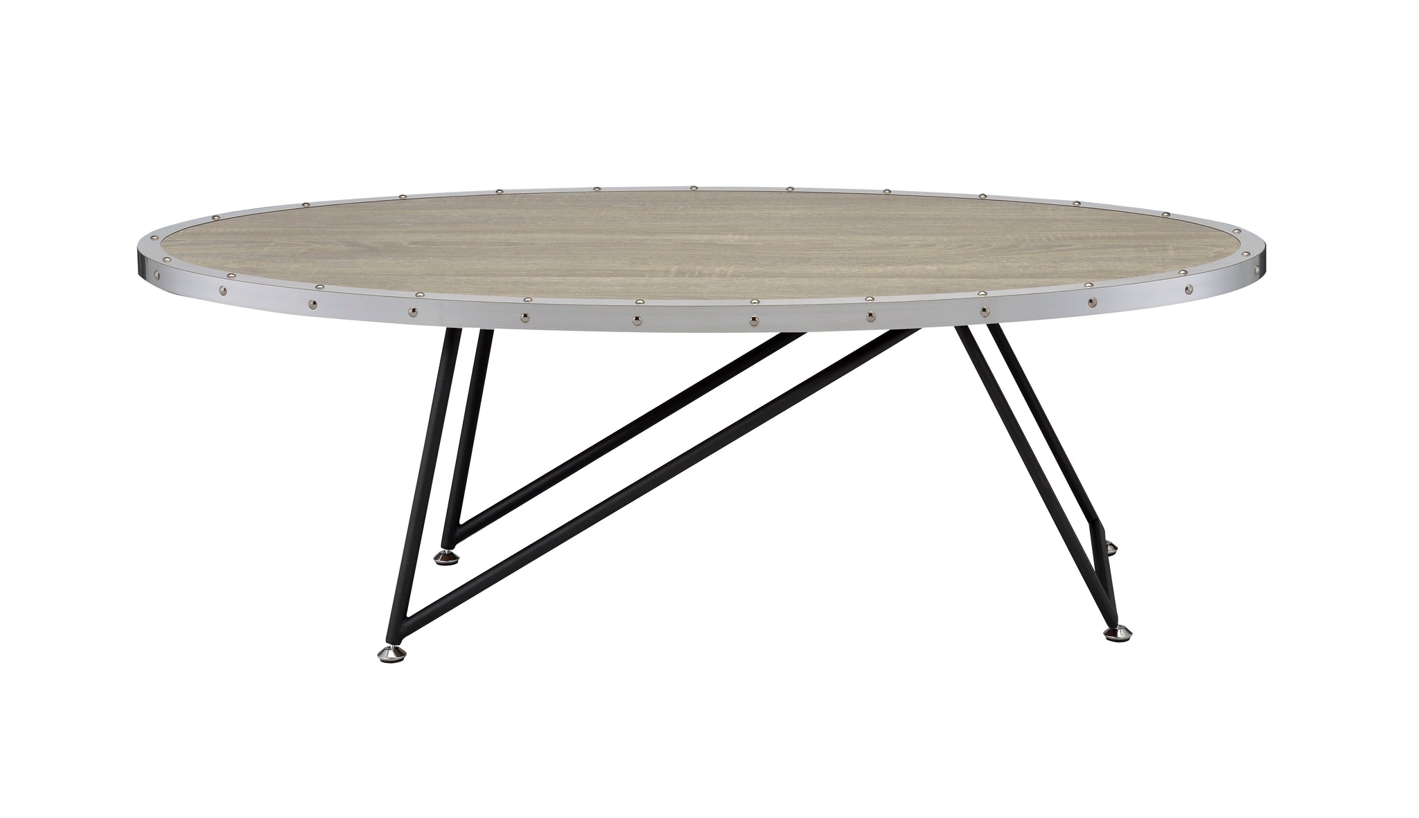 Allis Weathered Oval Coffee Table by HouseOfZazla