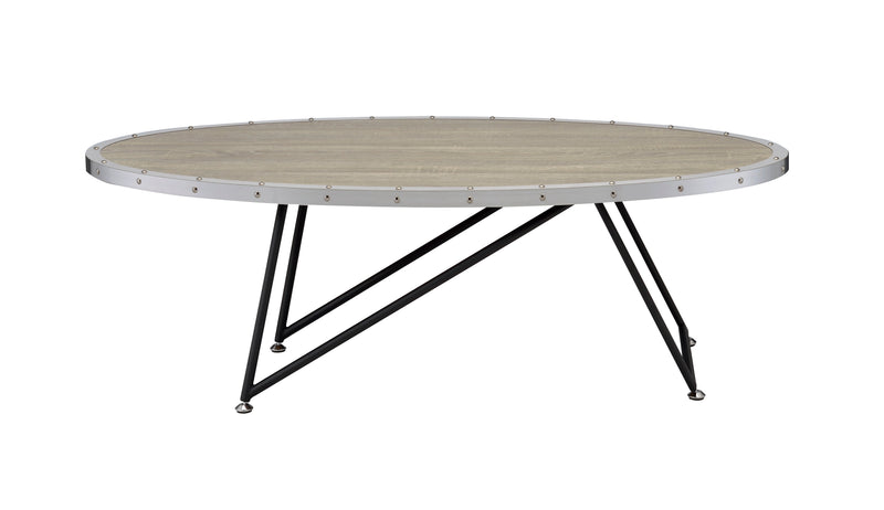 Allis Weathered Oval Coffee Table by HouseOfZazla