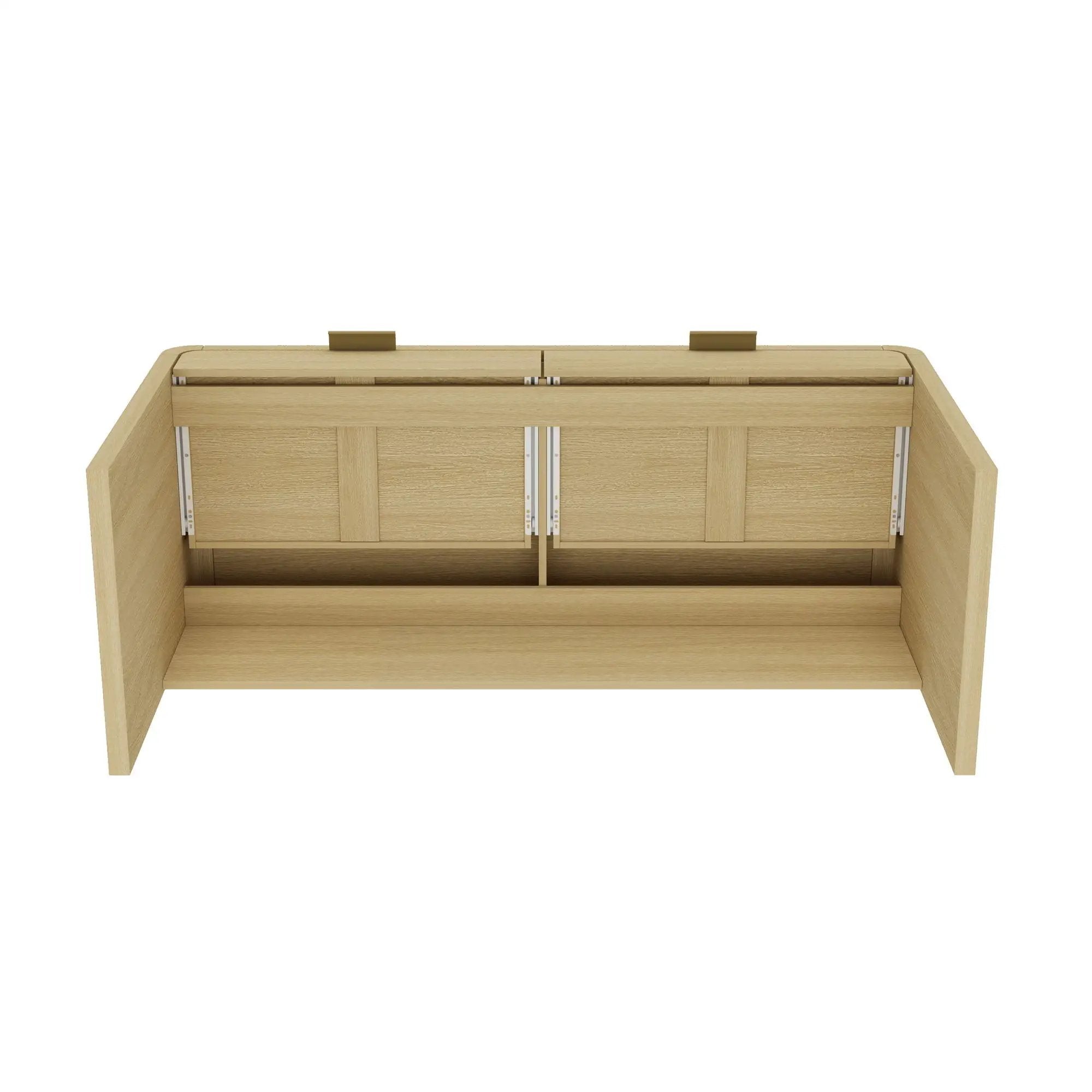 Grace - Office Desk With 2 Drawers - Oak by HouseOfZazla