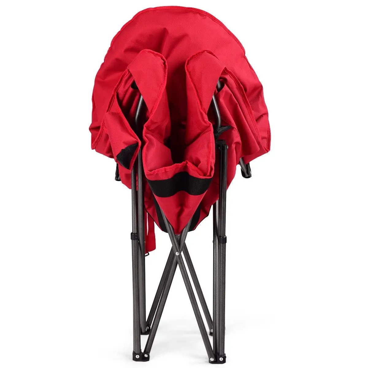 Oversized Folding Camping Moon Chair with Cup Holder by DirectDeals