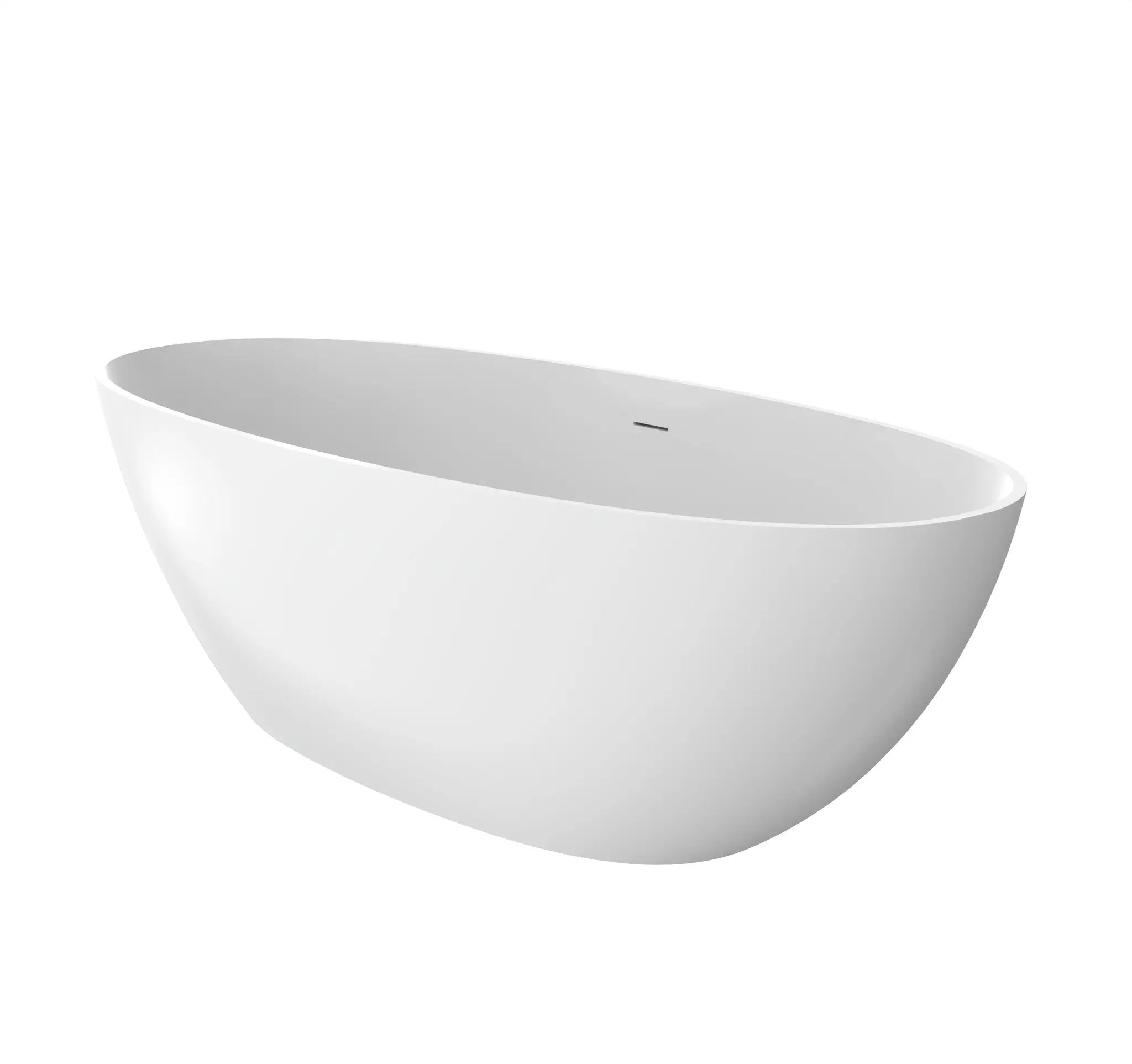 70.87 Inch Freestanding Solid Surface Soaking Bathtub by HouseOfZazla
