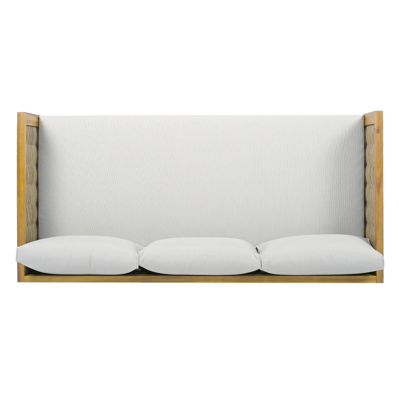 Claremont 3 Seater Daybed Teak Acacia Wood Water Resistant Cushions by HouseOfZazla