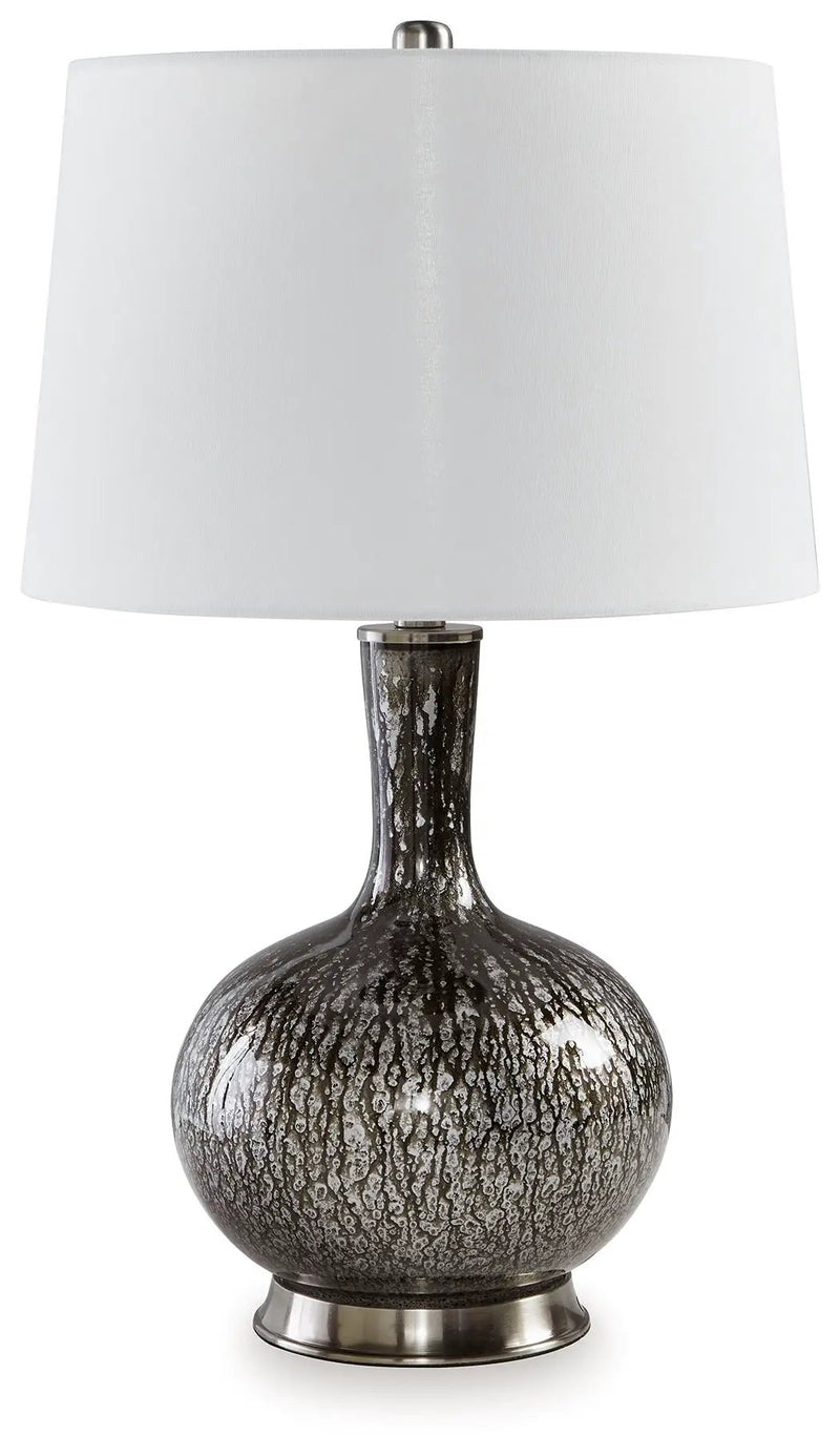 Tenslow - Glass Table Lamp - Antique Black by Unique Piece Furniture