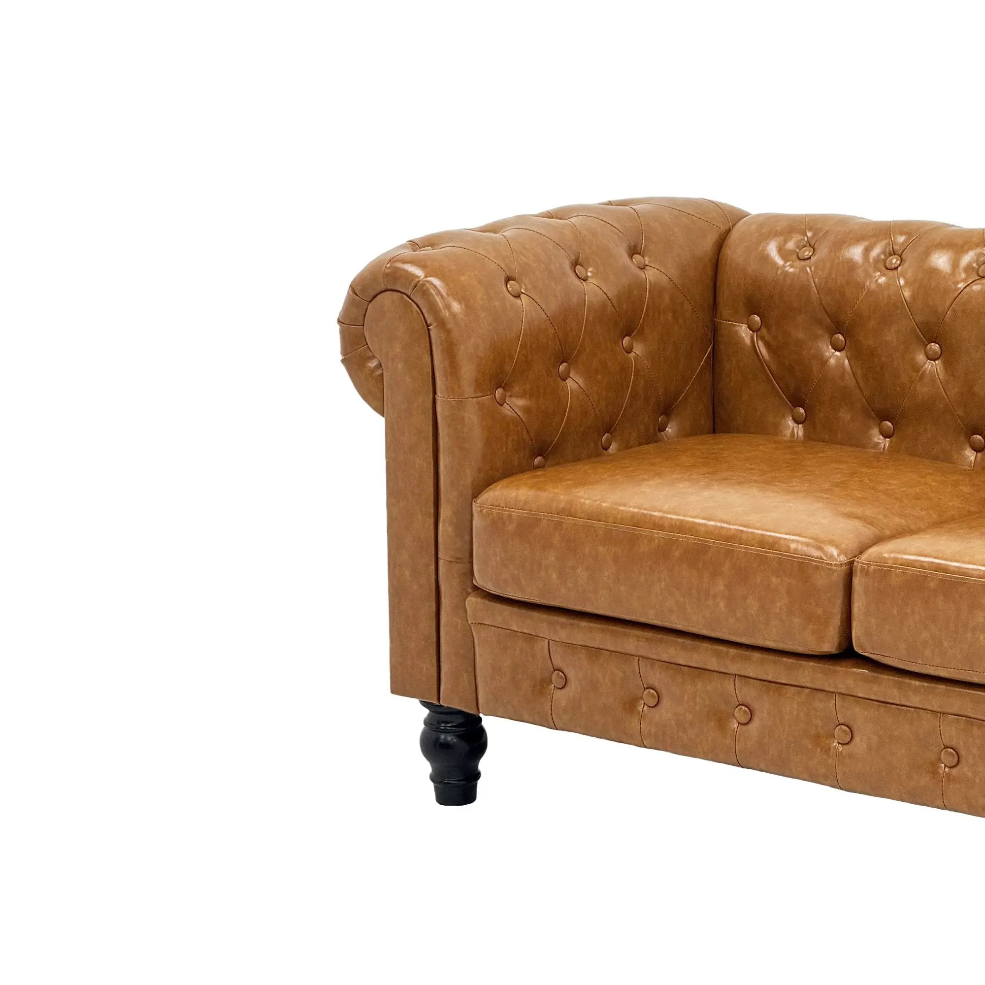 Elegant 2-Piece PU Sofa Set for Living Room by HouseOfZazla