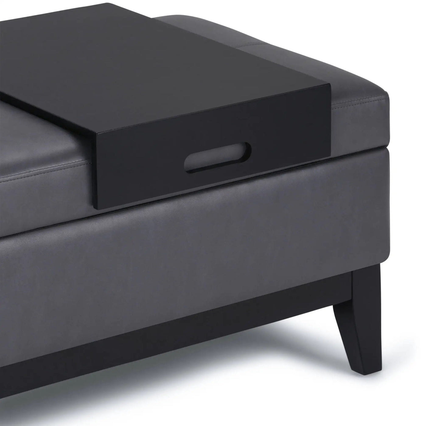 Oregon - Contemporary Storage Ottoman Bench With Tray by HouseOfZazla
