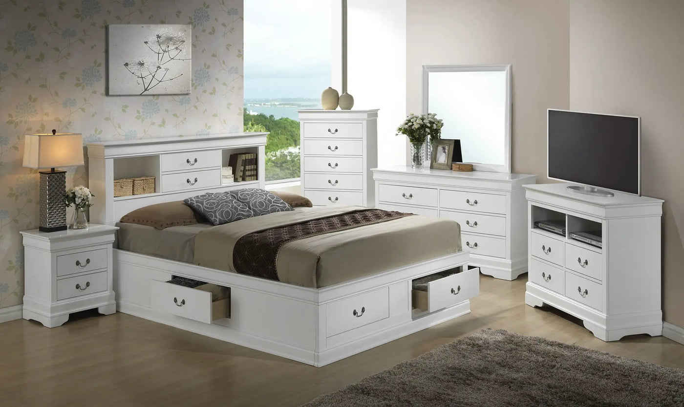 Traditional Style Bookcase Storage Bed by HouseOfZazla