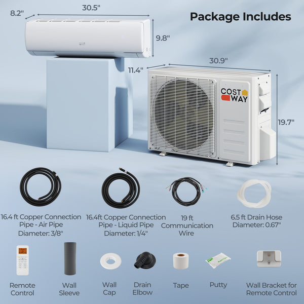11500 BTU 208/230V Mini Split Air Conditioner and Heater Pump System, photo 2 of 7