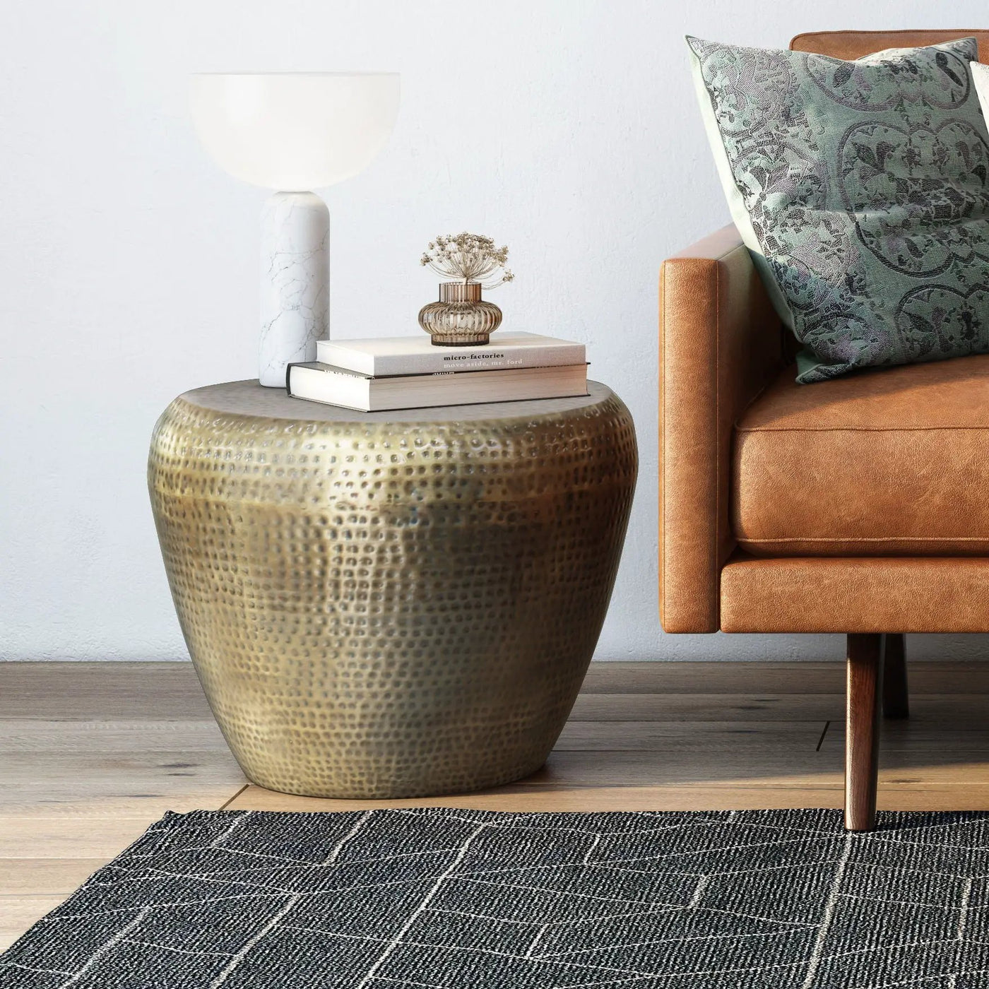 Preston - Handcrafted Metal Side Table by HouseOfZazla