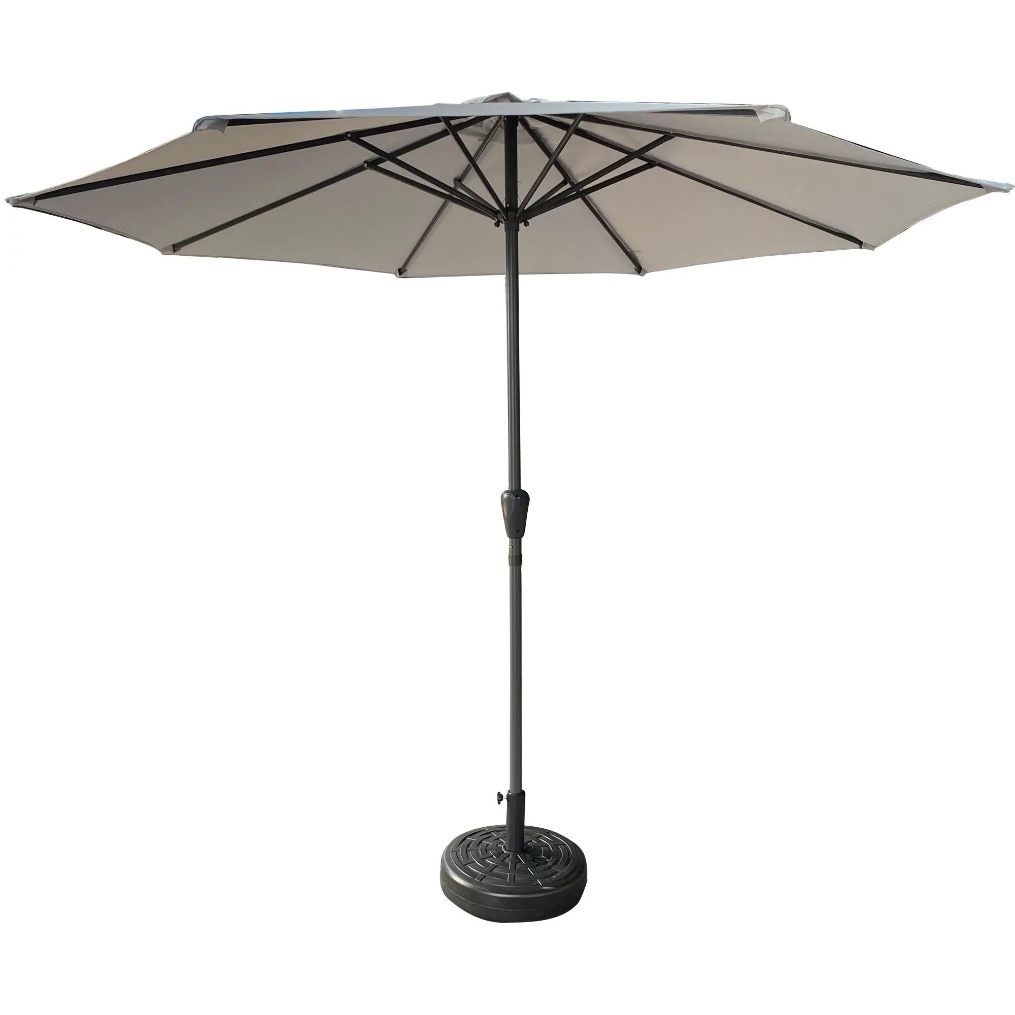 Patio Market Umbrella With 8 Steel Ribs, UV-Resistant And Waterproof Canopy by HouseOfZazla
