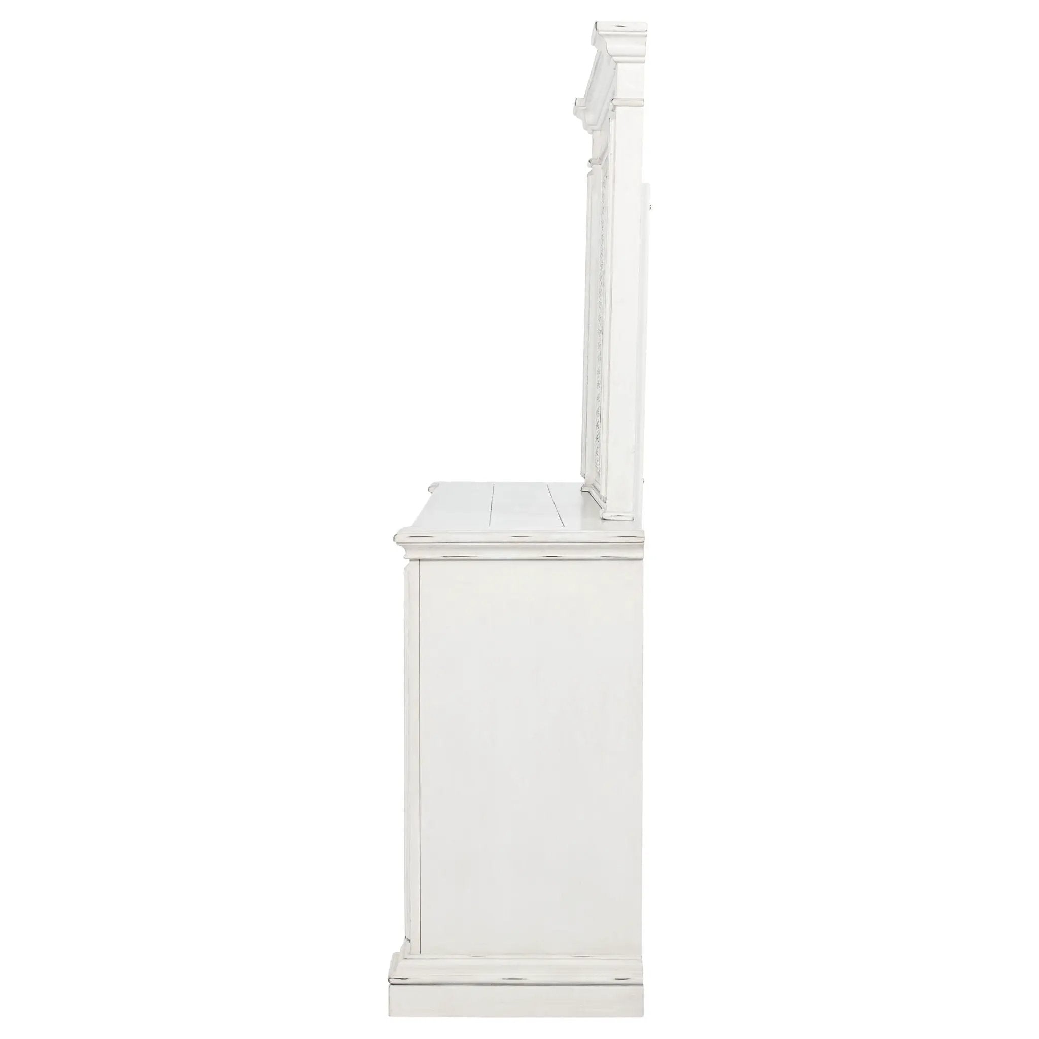 McKinney 6-drawer Bedroom Dresser with Mirror Vintage White by Unique Piece Furniture