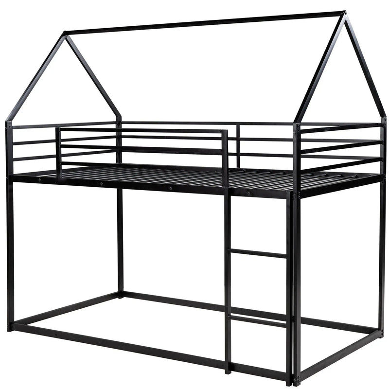House Bunk Bed With Built In Ladder by HouseOfZazla