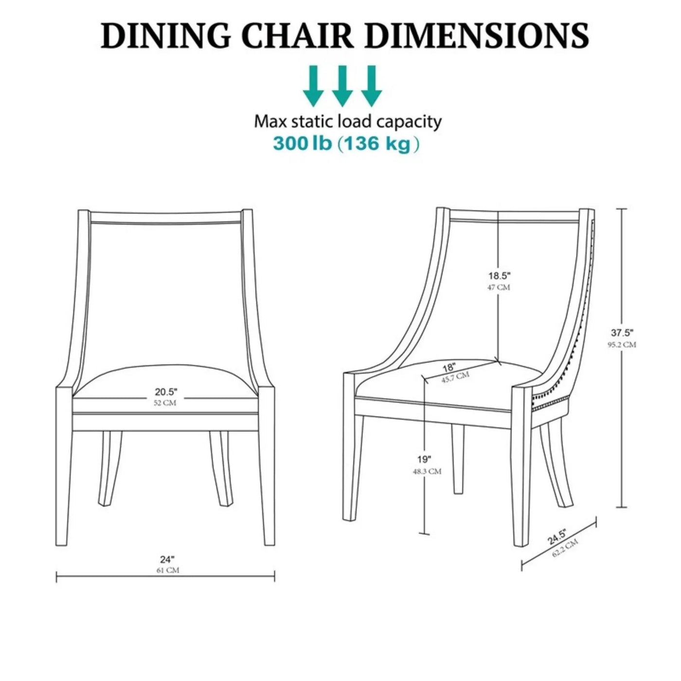 Upholstered Dining Chair With Nailhead Trim by HouseOfZazla