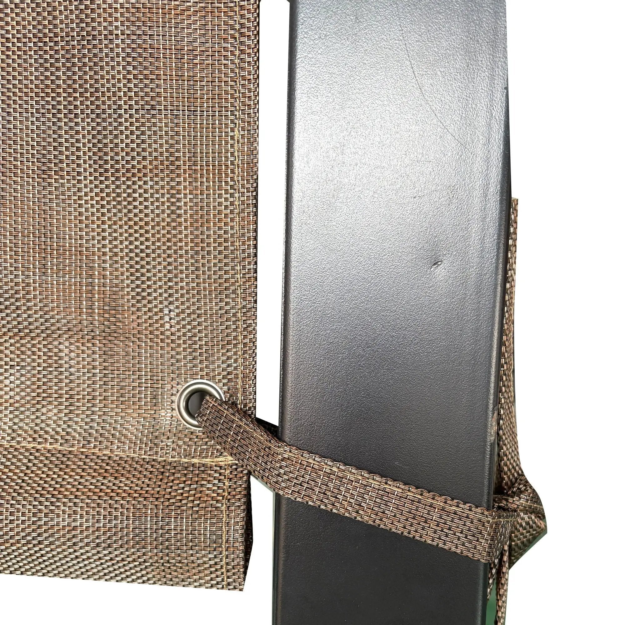13' X 7.7' Outdoor Pergola Sun Shade Cover Cloth Patio Canopy Hdpe Permeable With Grommets - Brown by Unique Piece Furniture
