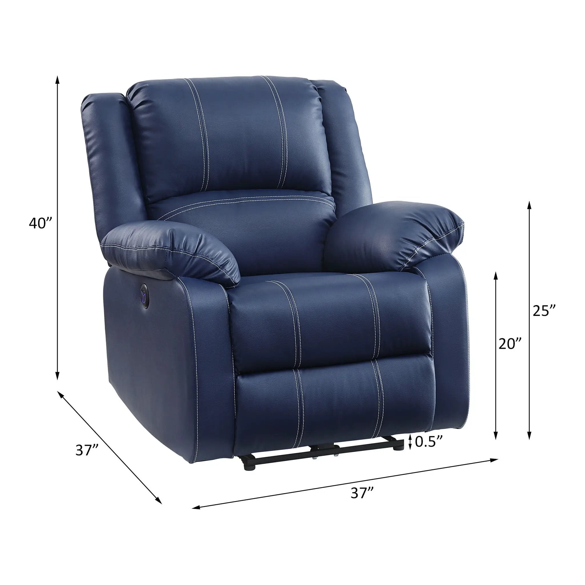 Zuriel - Power Reliner - 37" by Unique Piece Furniture