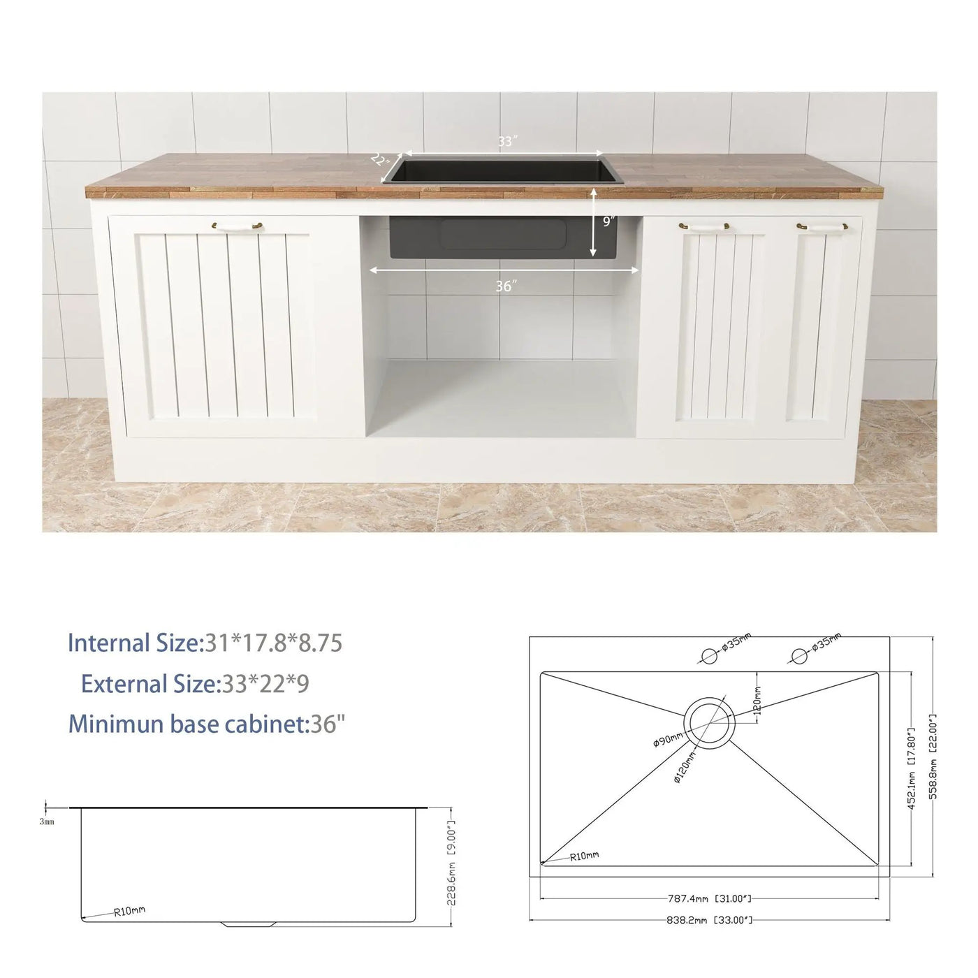Topmount Stainless Steel Kitchen Sink by HouseOfZazla