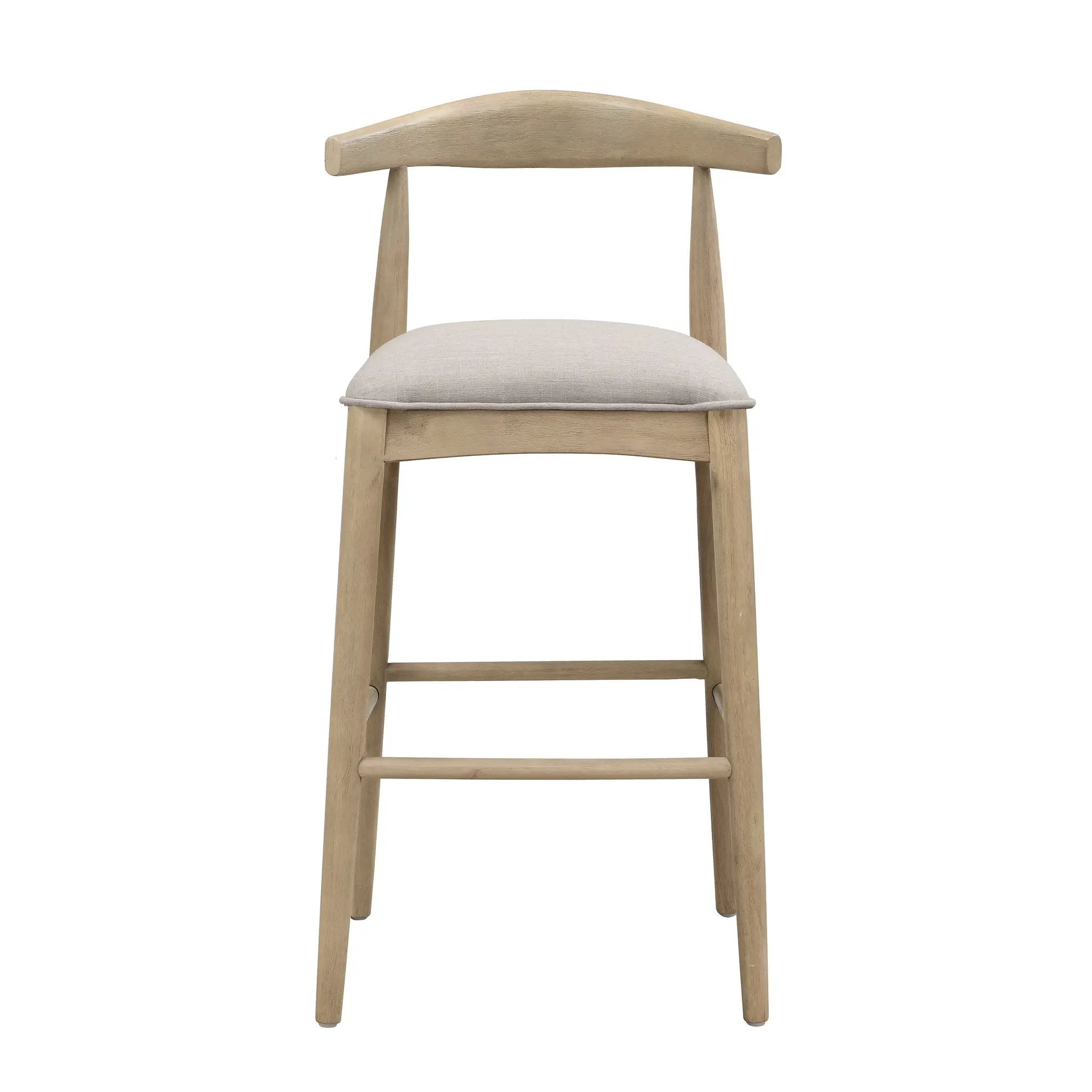Bar Stool in Pebble Fabric (Set of 2) by HouseOfZazla
